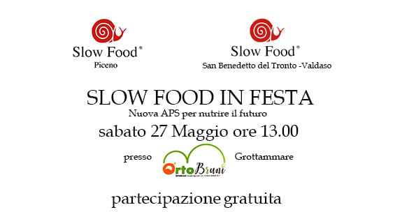 SLOW FOOD IN FESTA A SAN BENEDETTO DEL TRONTO