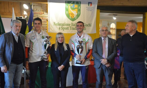 RUZZOLA, ASSEGNATO IL TITOLO DI CAMPIONI D’ITALIA A COPPIE