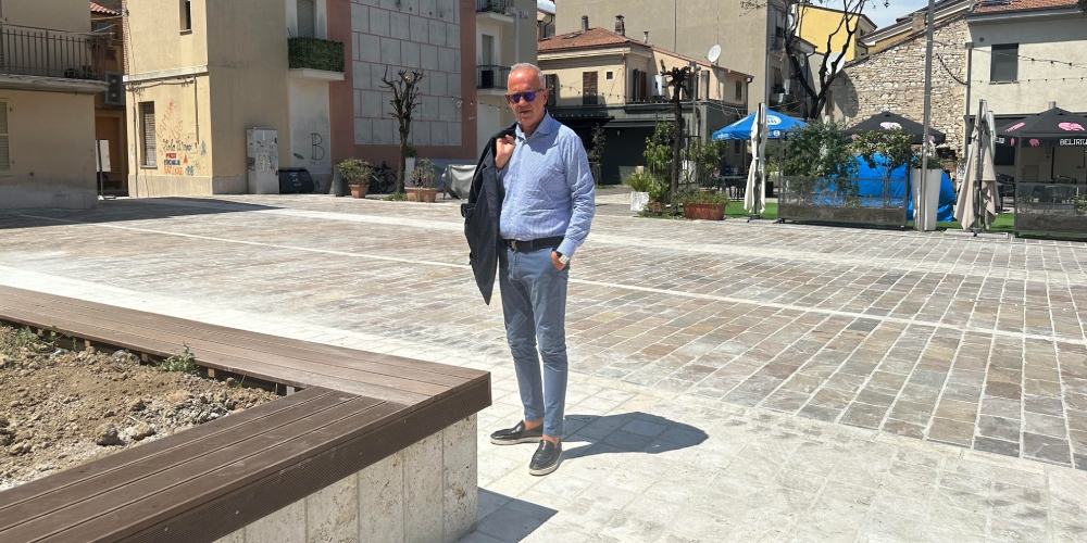 CIVITANOVA: TERMINATI I LAVORI IN PIAZZA CONCHIGLIA