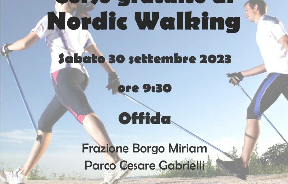 NORDIC WALKING A OFFIDA: CORSO GRATUITO