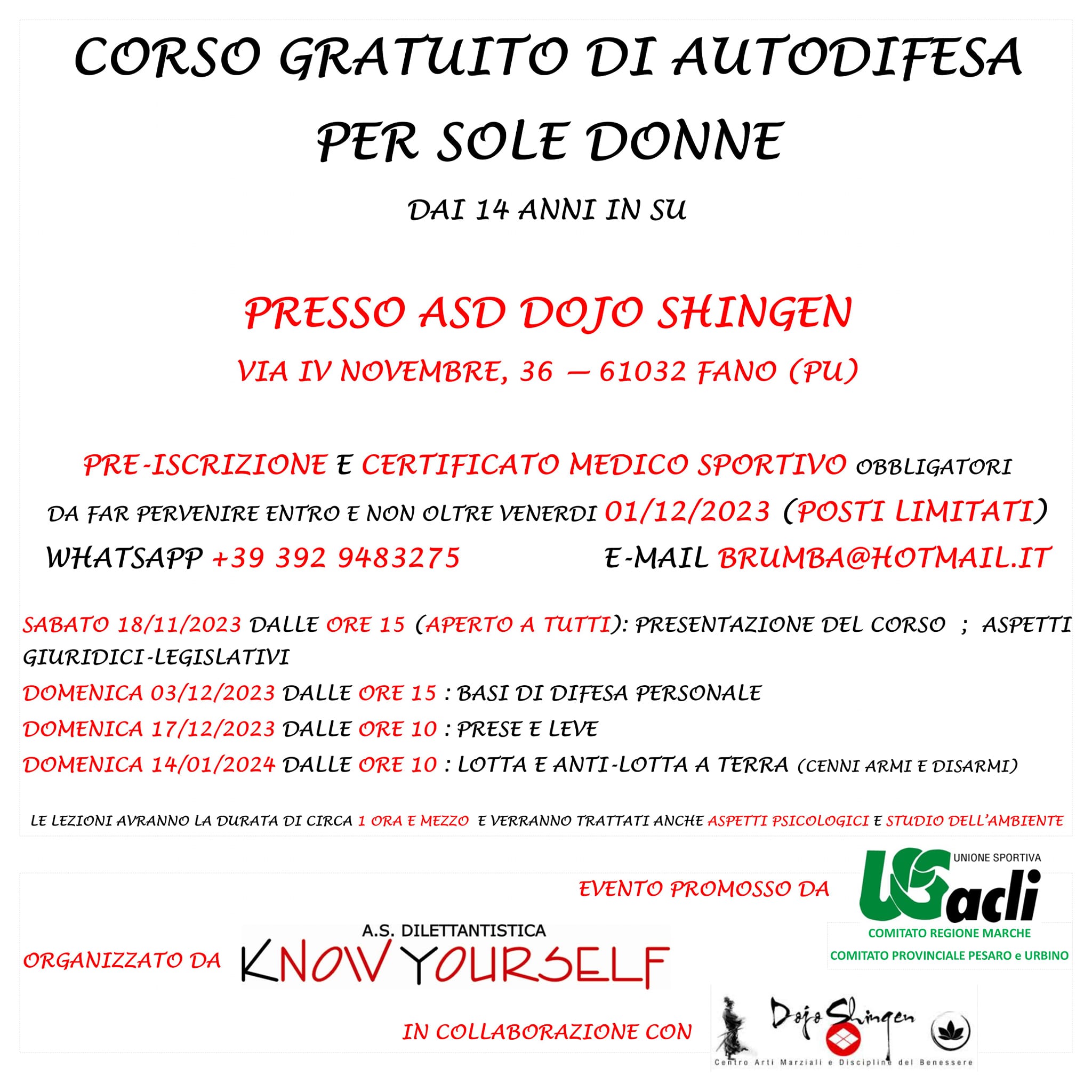 corso autodifesa