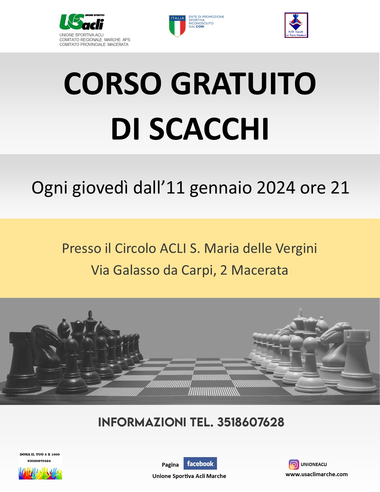 corso gratuito scacchi macerata