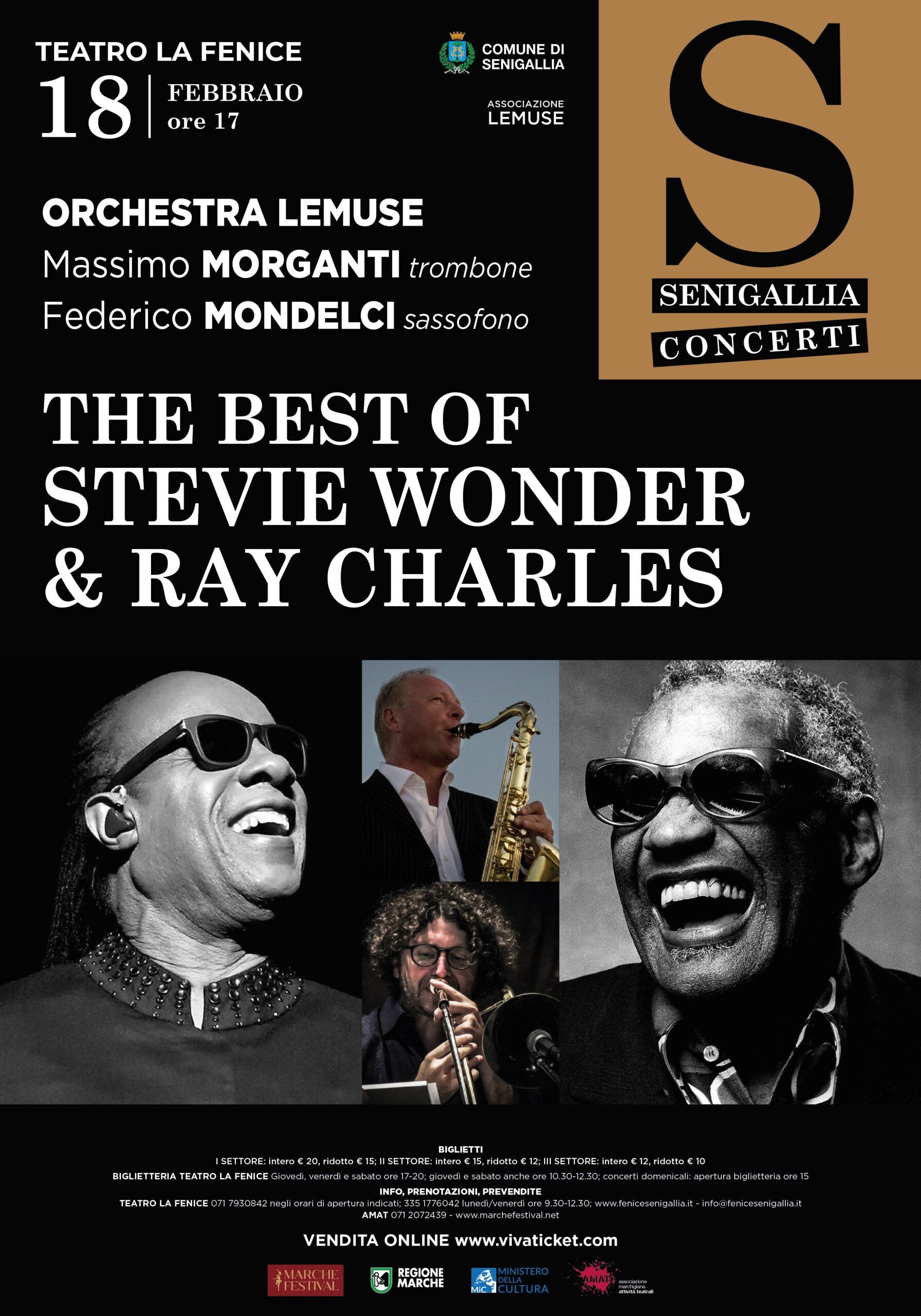 senigallia concerto  Stevie Wonder  Ray Charles