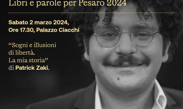 “INCONTRI CAPITALI”: PATRICK ZAKI A PESARO