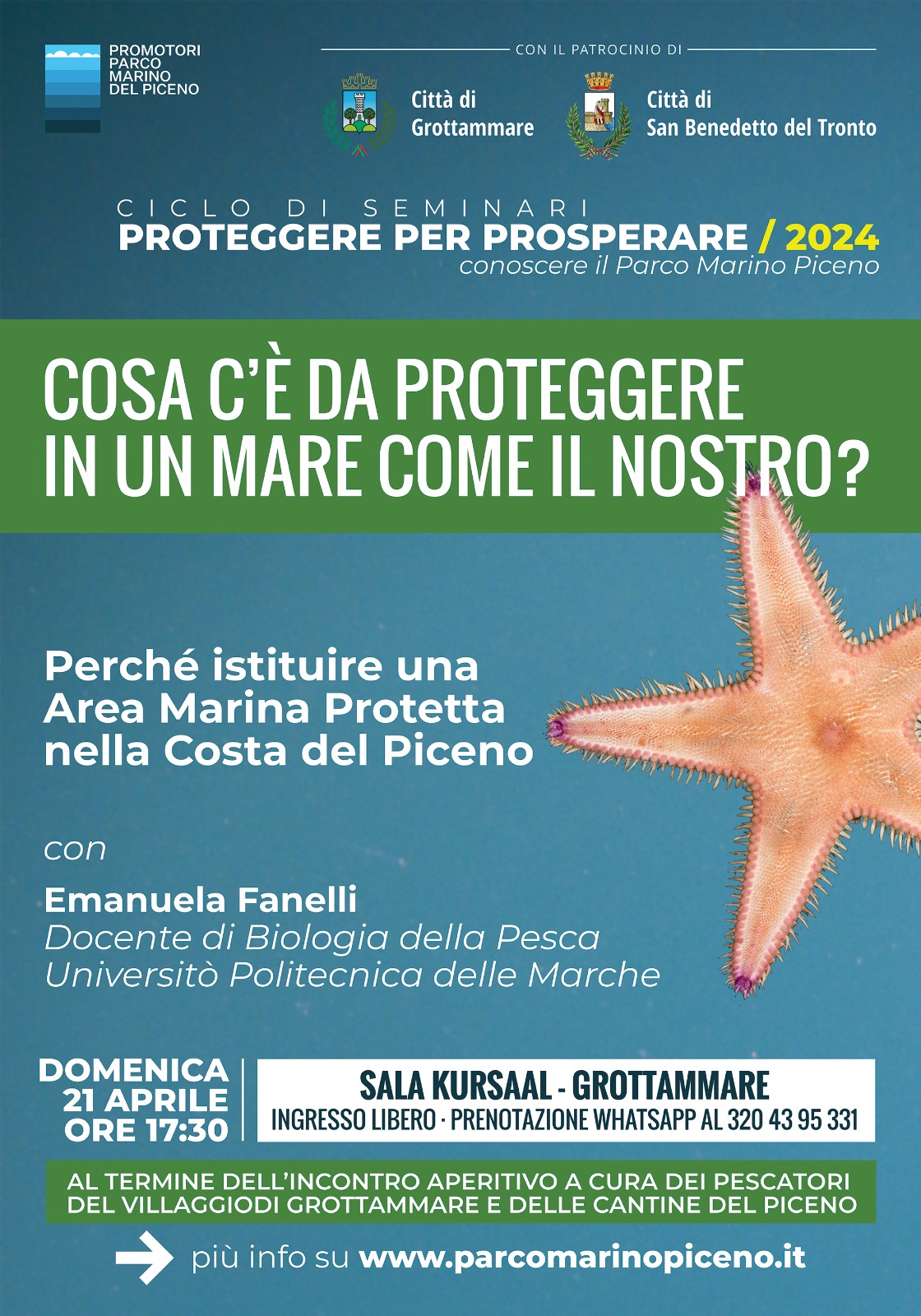 incontro sulla conservazione dell'ecosistema marino dell'adriatico a grottammare