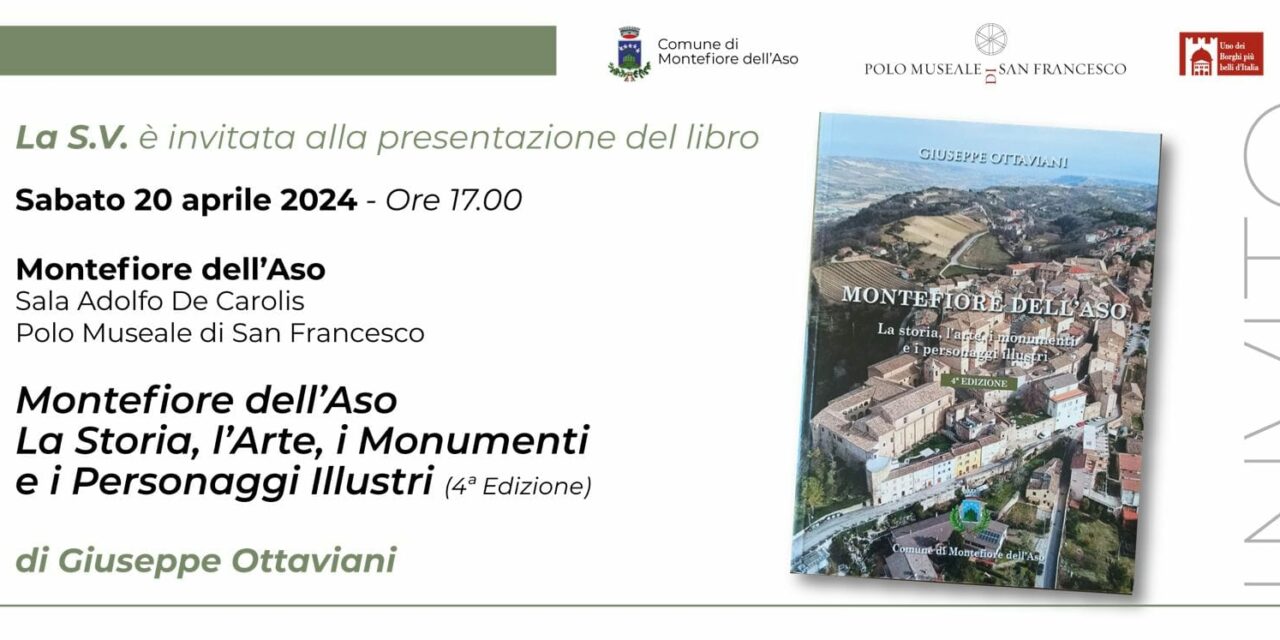 PRESENTAZIONE LIBRO “MONTEFIORE DELL’ASO – LA STORIA, L’ARTE, I MONUMENTI ED I PERSONAGGI ILLUSTRI”