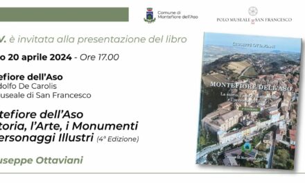 PRESENTAZIONE LIBRO “MONTEFIORE DELL’ASO – LA STORIA, L’ARTE, I MONUMENTI ED I PERSONAGGI ILLUSTRI”