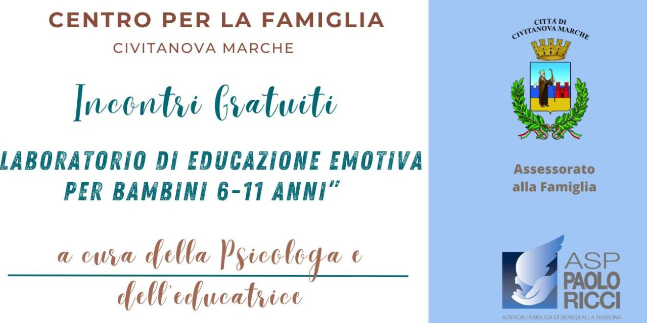 LABORATORIO DI EDUCAZIONE EMOTIVA PER BAMBINI A CIVITANOVA MARCHE