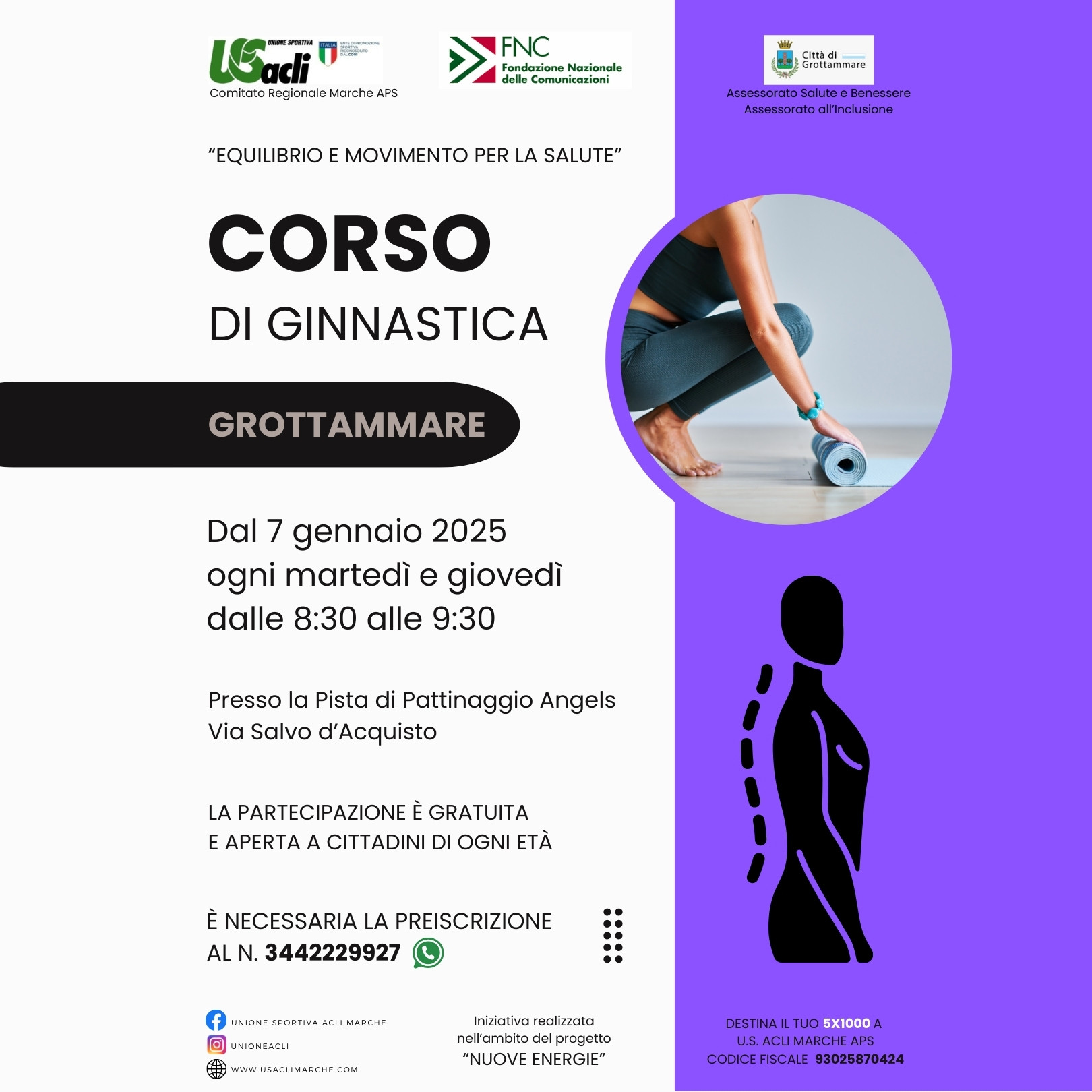 Equilibrio e movimento per la salute: il progetto continua nel 2025 Equilibrio e movimento per la salute: il progetto continua nel 2025