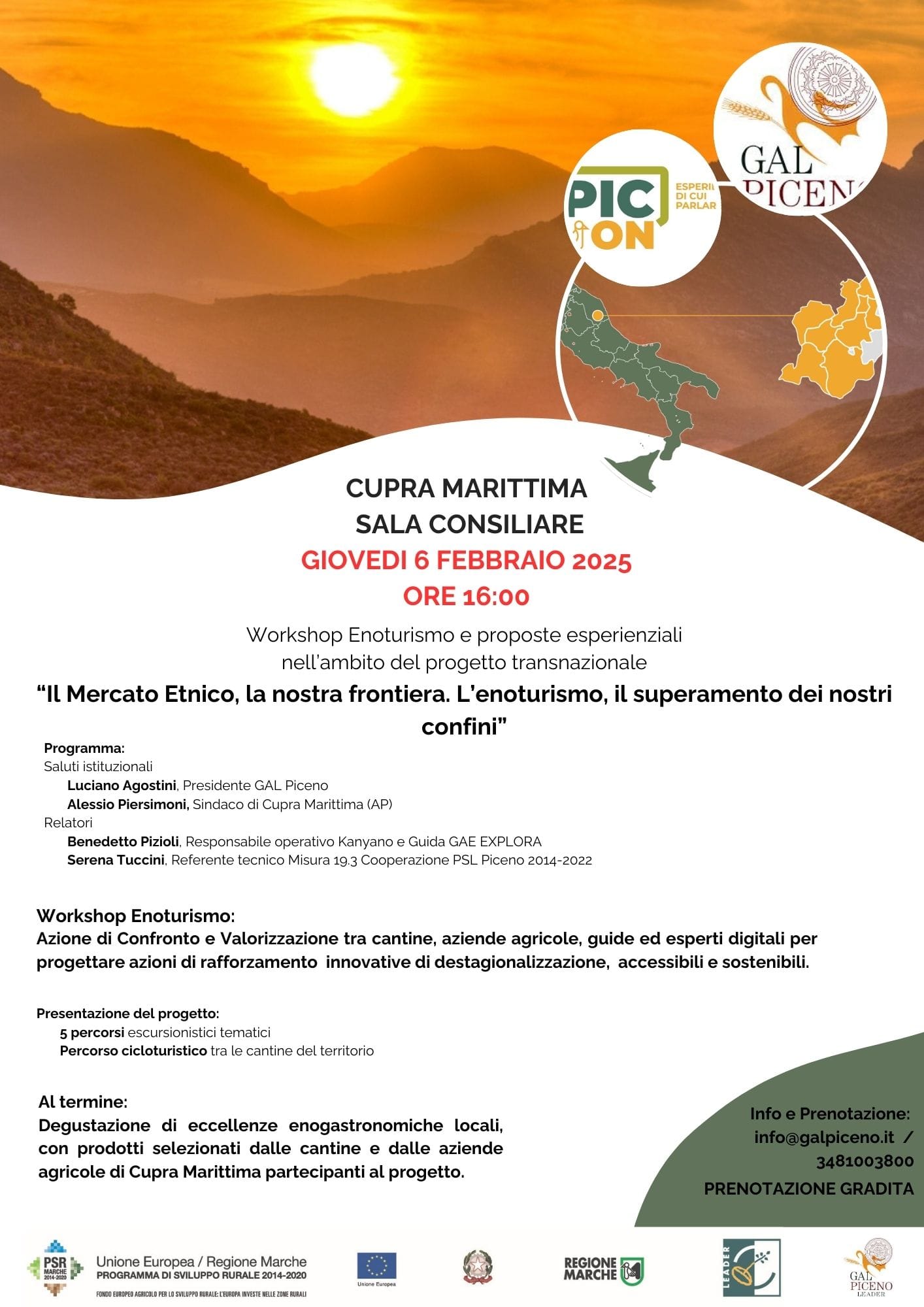Cupra Marittima: workshop Enoturismo e Proposte Esperienziali Cupra Marittima: workshop Enoturismo e Proposte Esperienziali