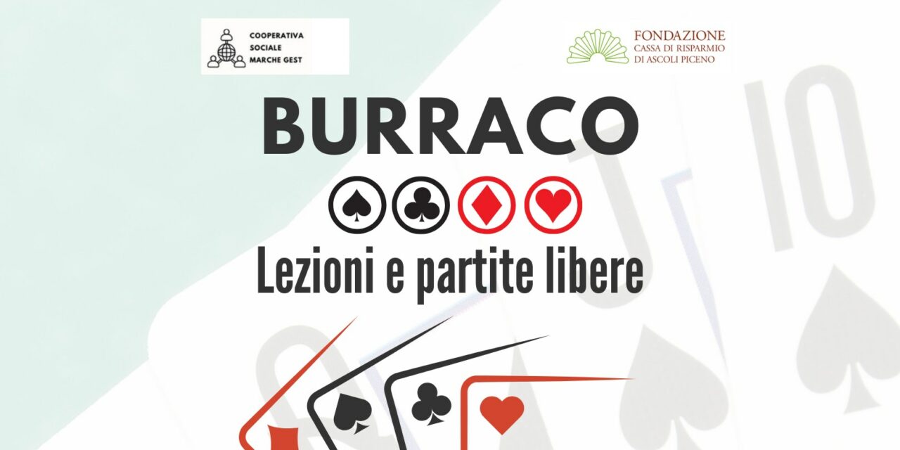 BURRACO PER LA MENTE: LEZIONI E PARTITE GRATUITE AD ASCOLI PICENO