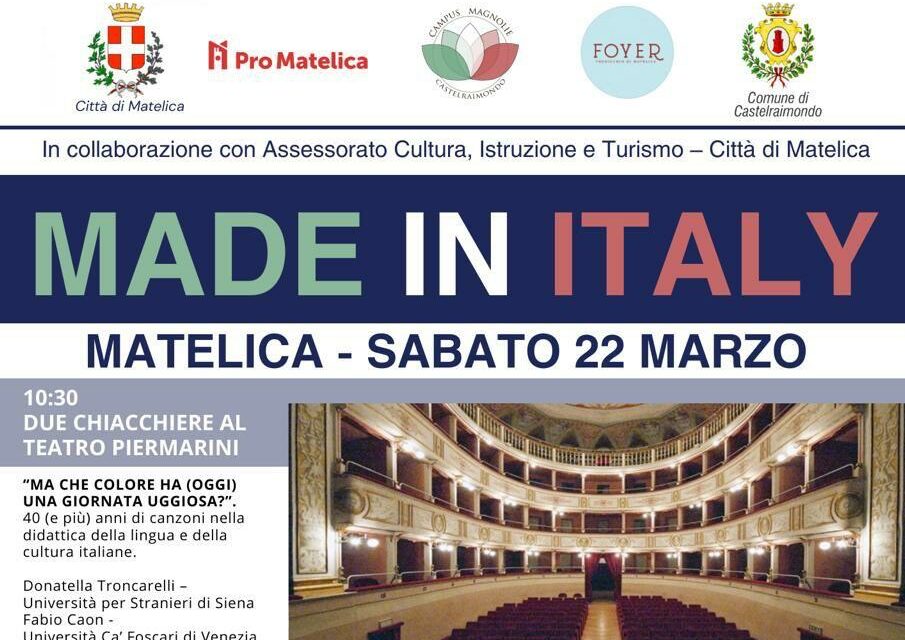 MATELICA: UNA GIORNATA DEDICATA ALLA LINGUA E ALLA CULTURA ITALIANA