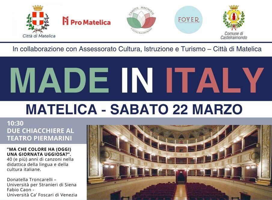 matelica: una giornata dedicata alla lingua e alla cultura italiana