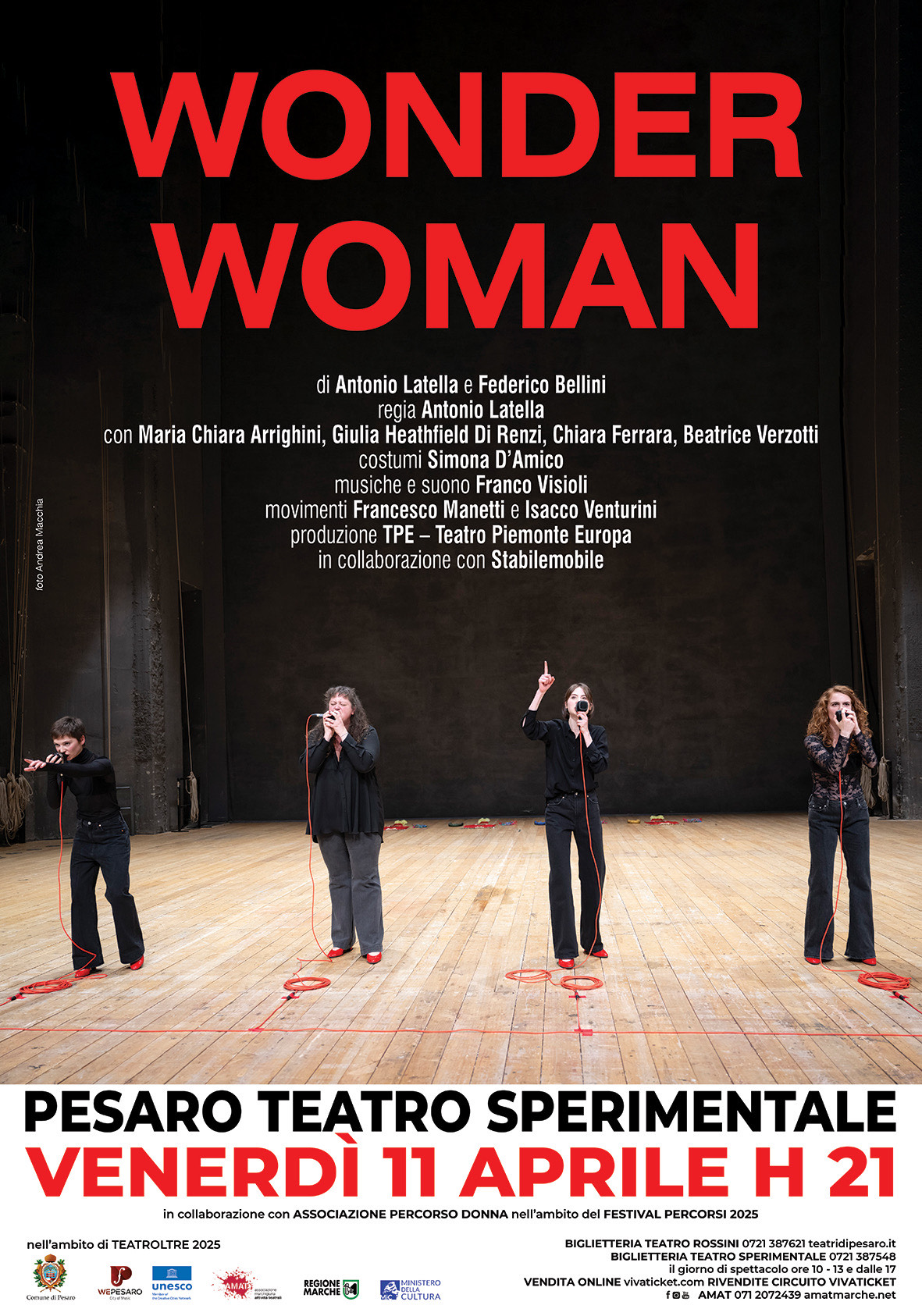 festival percorsi: “wonder woman” al teatro sperimentale pesaro festival percorsi: “wonder woman” al teatro sperimentale pesaro