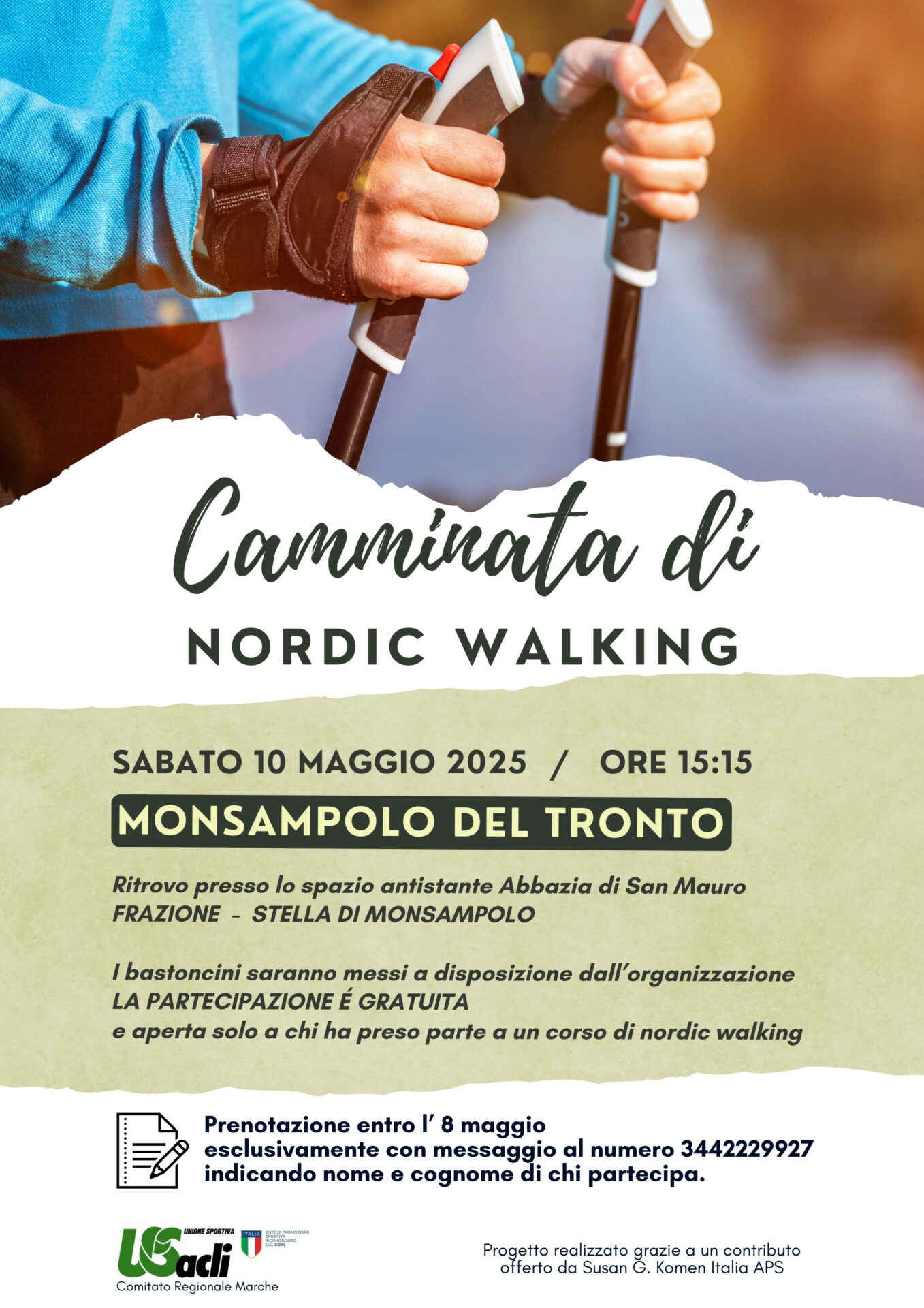 MONSANPOLO: CAMMINATA DI NORDIK WOLKING