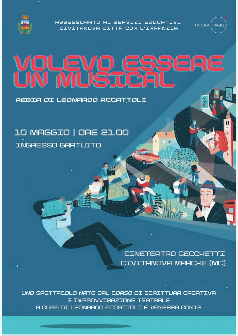 “Volevo essere un musical” Giovani talenti in scena al Cecchetti “Volevo essere un musical” Giovani talenti in scena al Cecchetti
