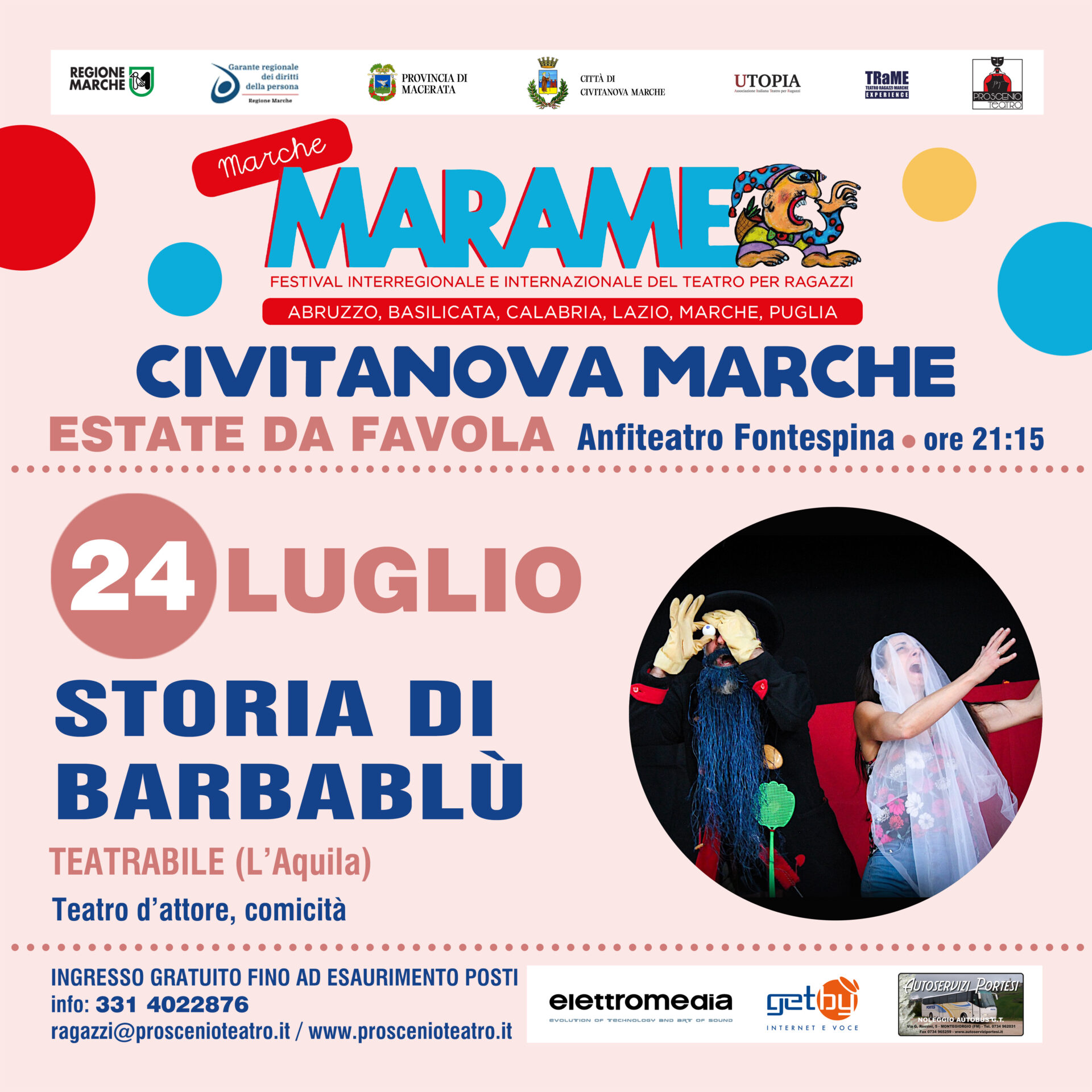 "Estate da Favola" si Conclude con "Storia di Barbablù" a Civitanova Marche: Un Appuntamento da Non Perdere!