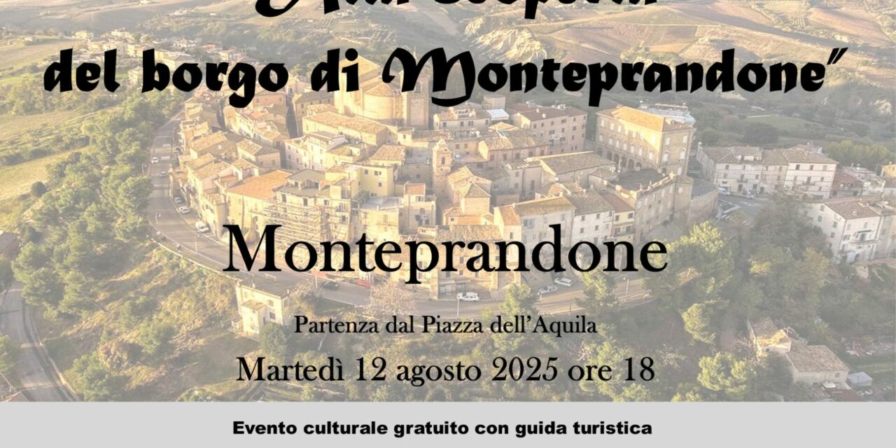 “SALUTE IN CAMMINO PER LA CULTURA” A MONTEPRANDONE