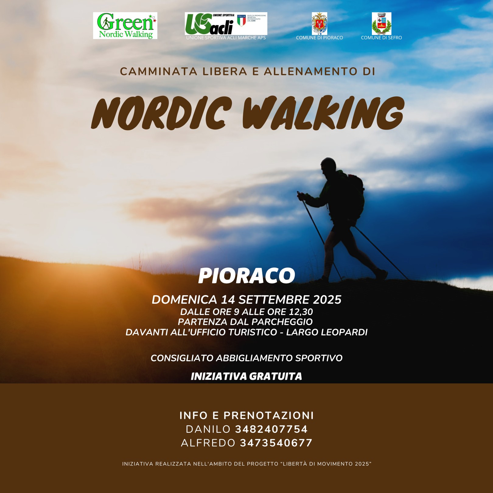 pioraco: incontro di nordik wolking