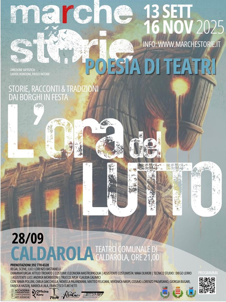 CALDAROLA: A TEATRO CON "L'ORA DEL LUTTO"