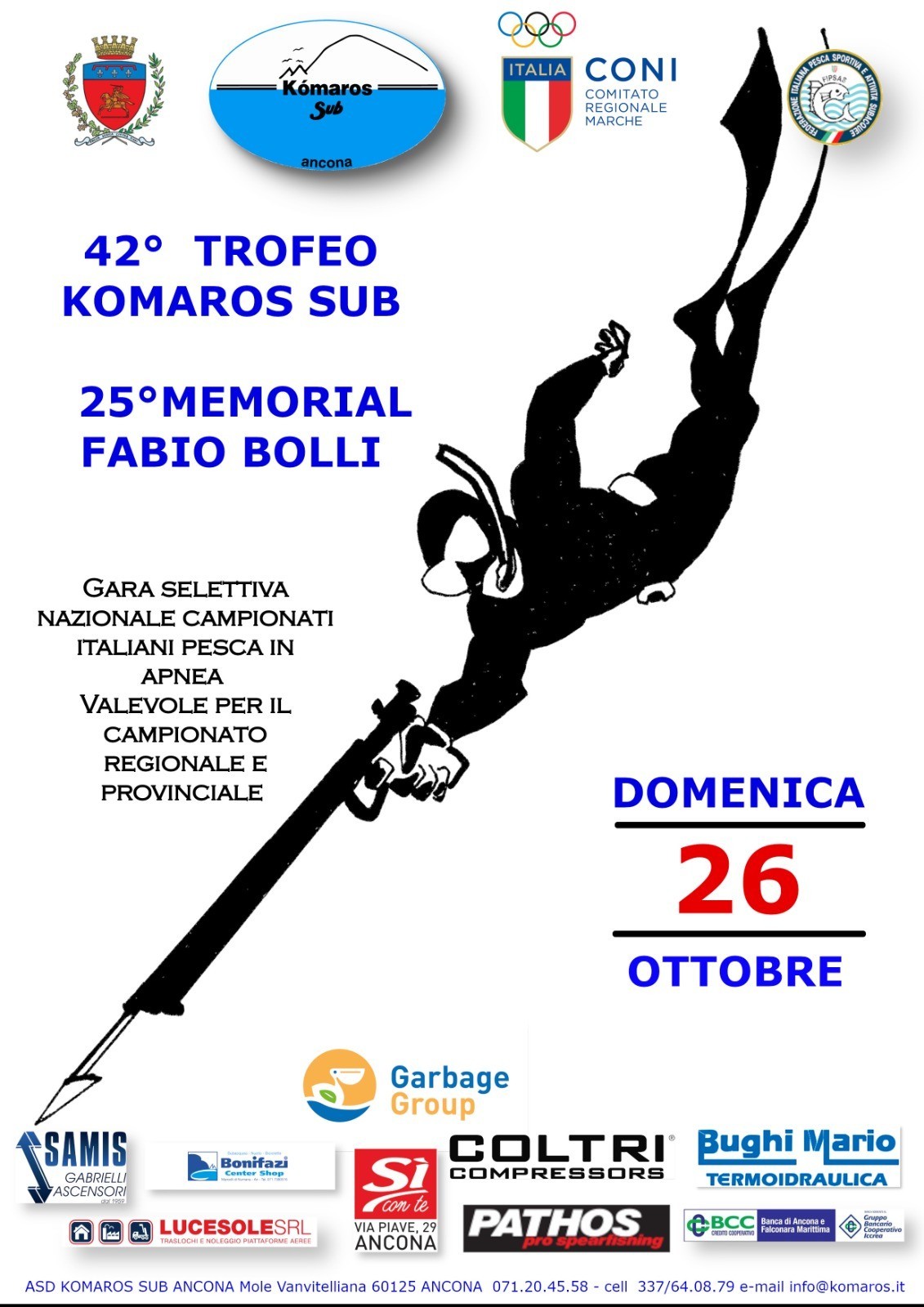 ANCONA: 42° EDIZIONE DEL TORNEO KOMAROS SUB