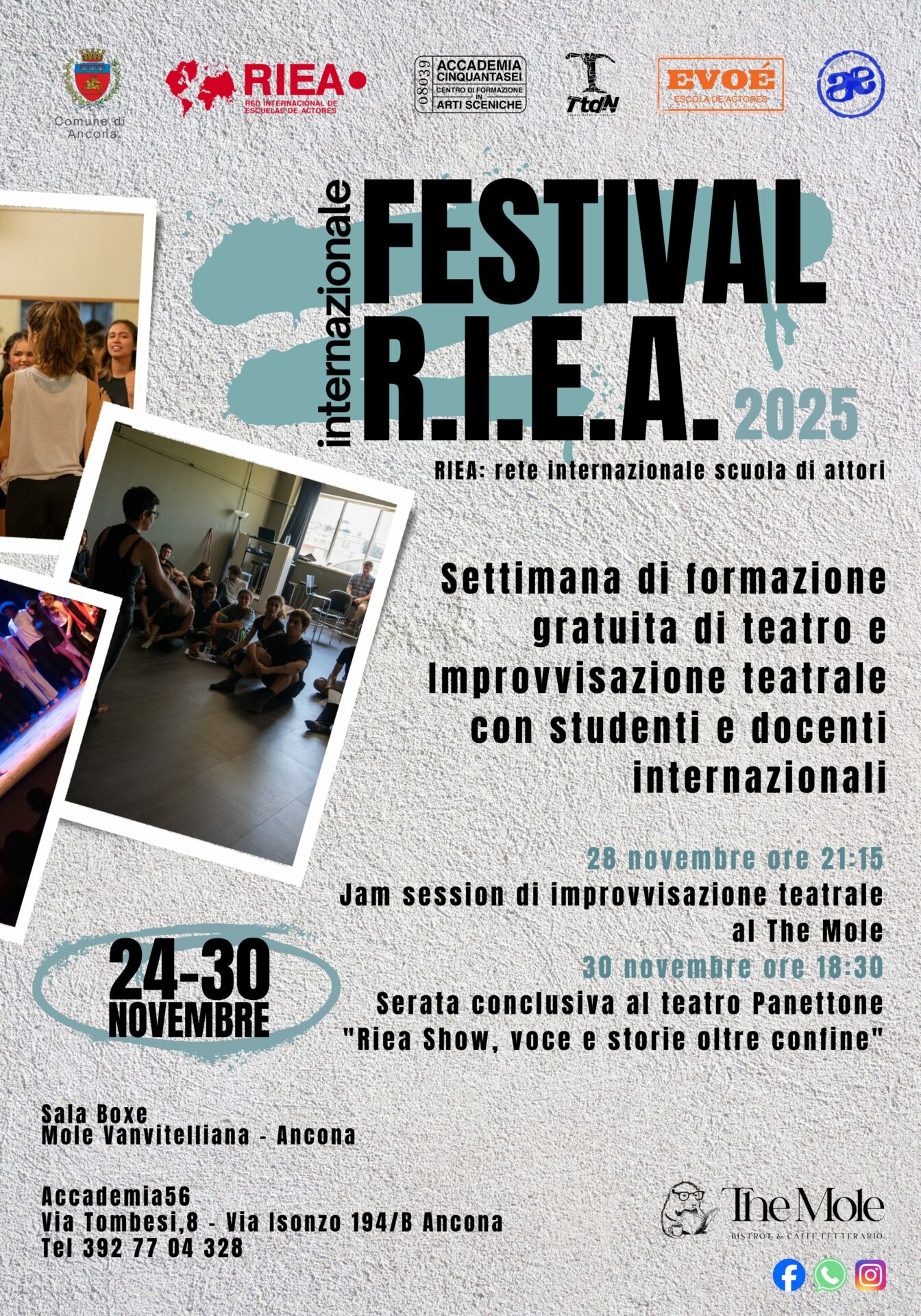 ANCONA: TORNA IL FEESTIVAL "RIEA"