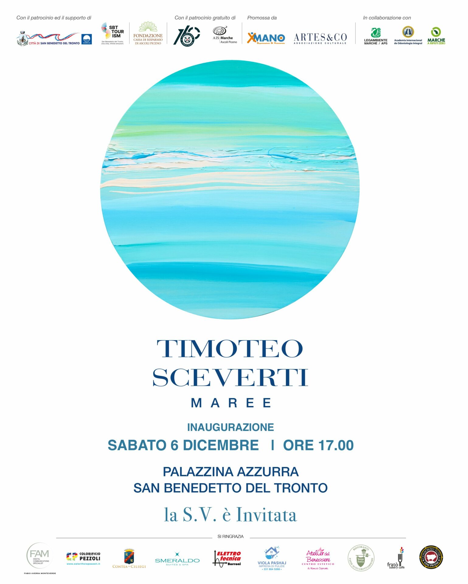 SAN BENEDETTO: INAUGURAZIONE DELLA MOSTRA "MAREE"