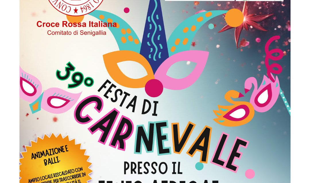 SENIGALLIA: FESTA DI CARNEVALE DELLA CROCE ROSSA ITALIANA