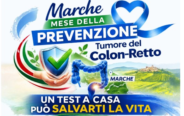 PREVENZIONE TUMORE COLON-RETTO: MARCHE IN CAMPO CON INIZIATIVE DI SENSIBILIZZAZIONE