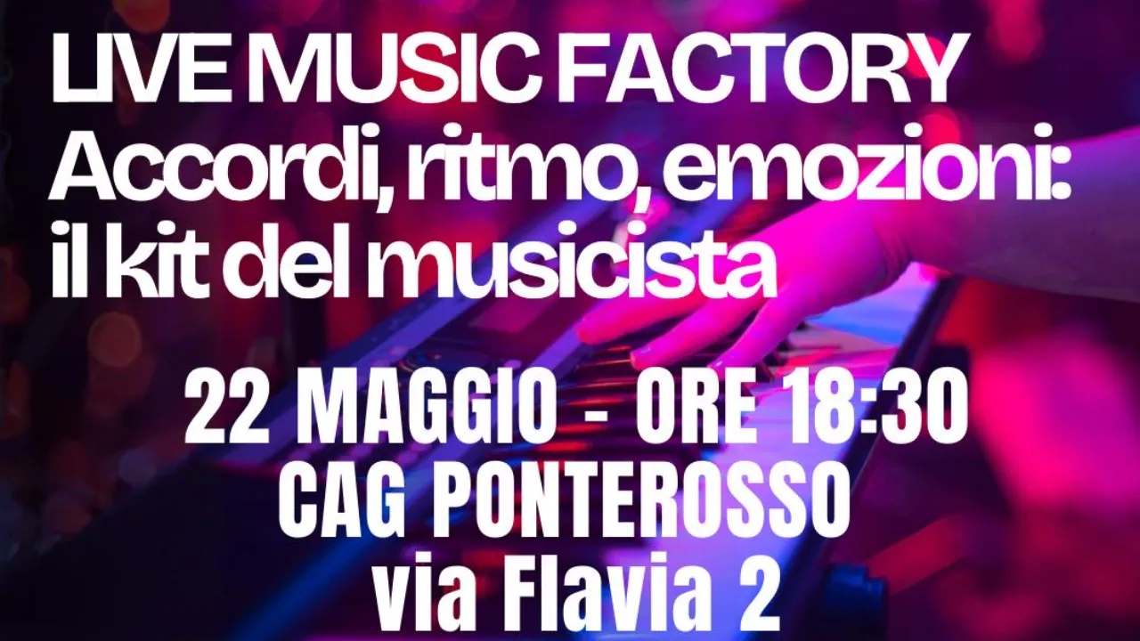 LIVE MUSIC FACTORY AL CENTRO GIOVANILE DI PONTEROSSO AD ANCONA