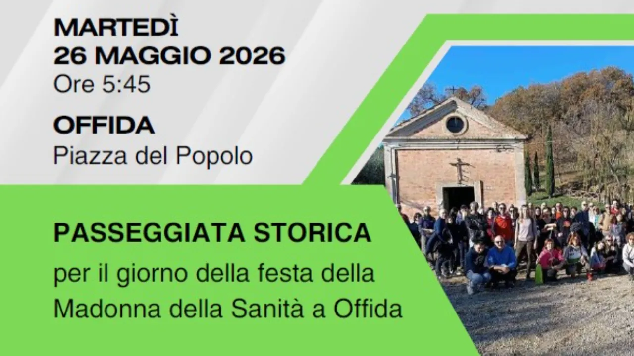 Immagine 2026-05-19 221043 A OFFIDA PASSEGGIATA STORICA PER LA FESTA DELLA MADONNA DELLA SANITÀ IL 26 MAGGIO 2026