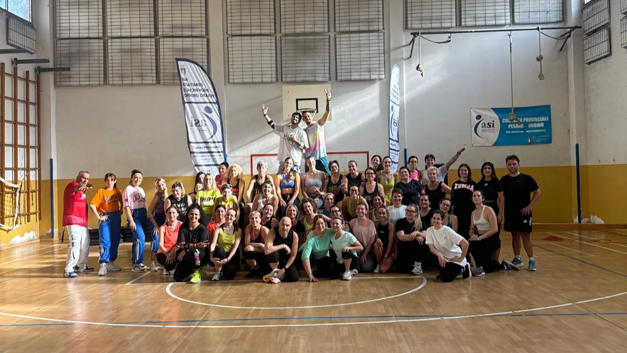 FANO, SUCCESSO INTERNAZIONALE PER FIT AND DANCE ALLA PALESTRA NUTI