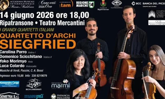 I GRANDI QUARTETTI ITALIANI: IL QUARTETTO D’ARCHI SIEGFRIED A RIPATRANSONE