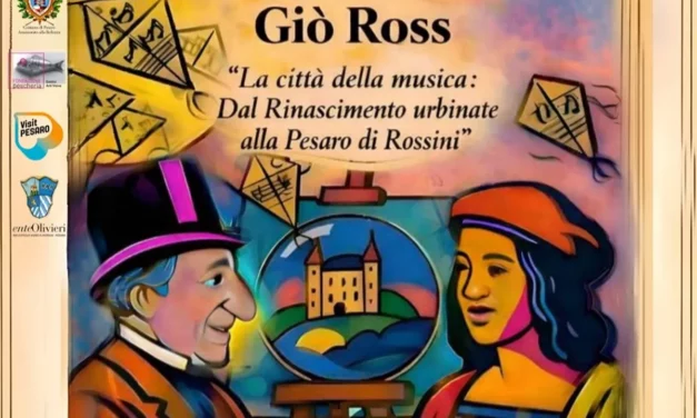 A PESARO, GIO ROSS UNISCE RAFFAELLO E ROSSINI NELLA MOSTRA ‘LA CITTÀ DELLA MUSICA’