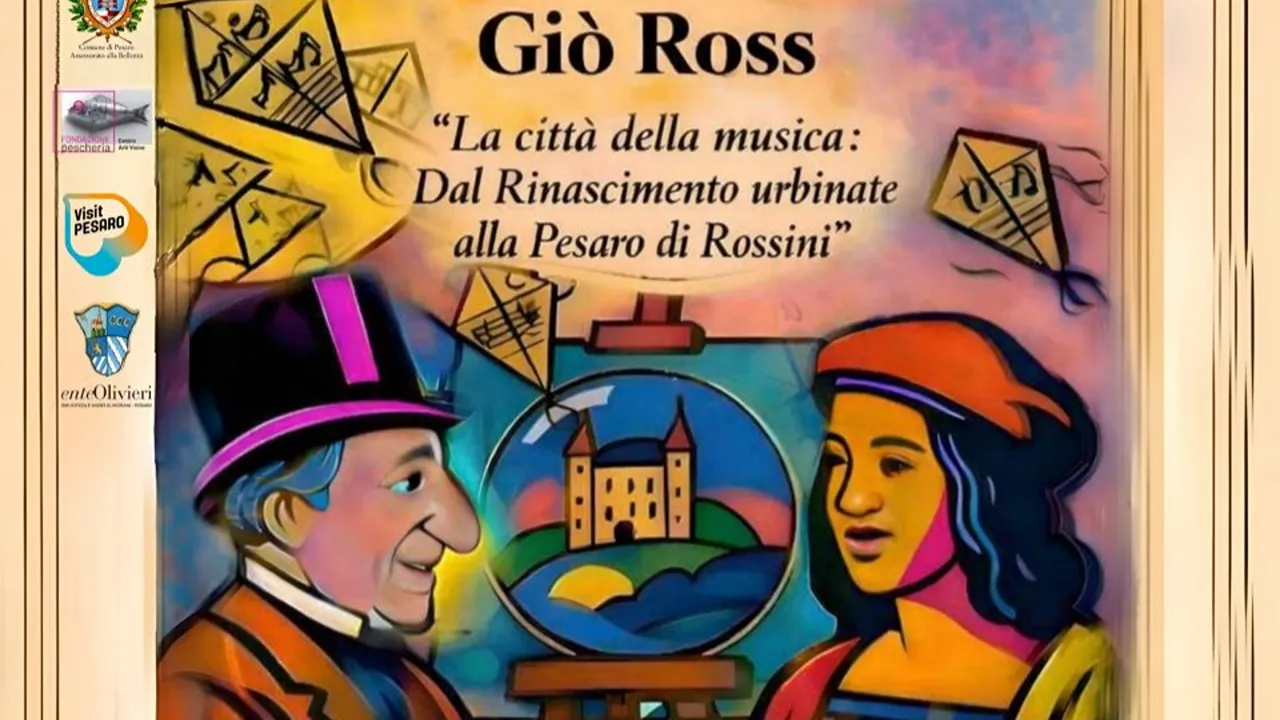 A PESARO, GIO ROSS UNISCE RAFFAELLO E ROSSINI NELLA MOSTRA 'LA CITTÀ DELLA MUSICA'