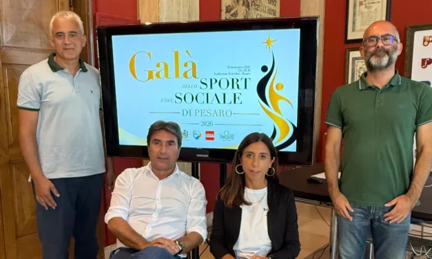 Presentazione a PESARO del GALÀ DELLO SPORT E DEL SOCIALE 2026