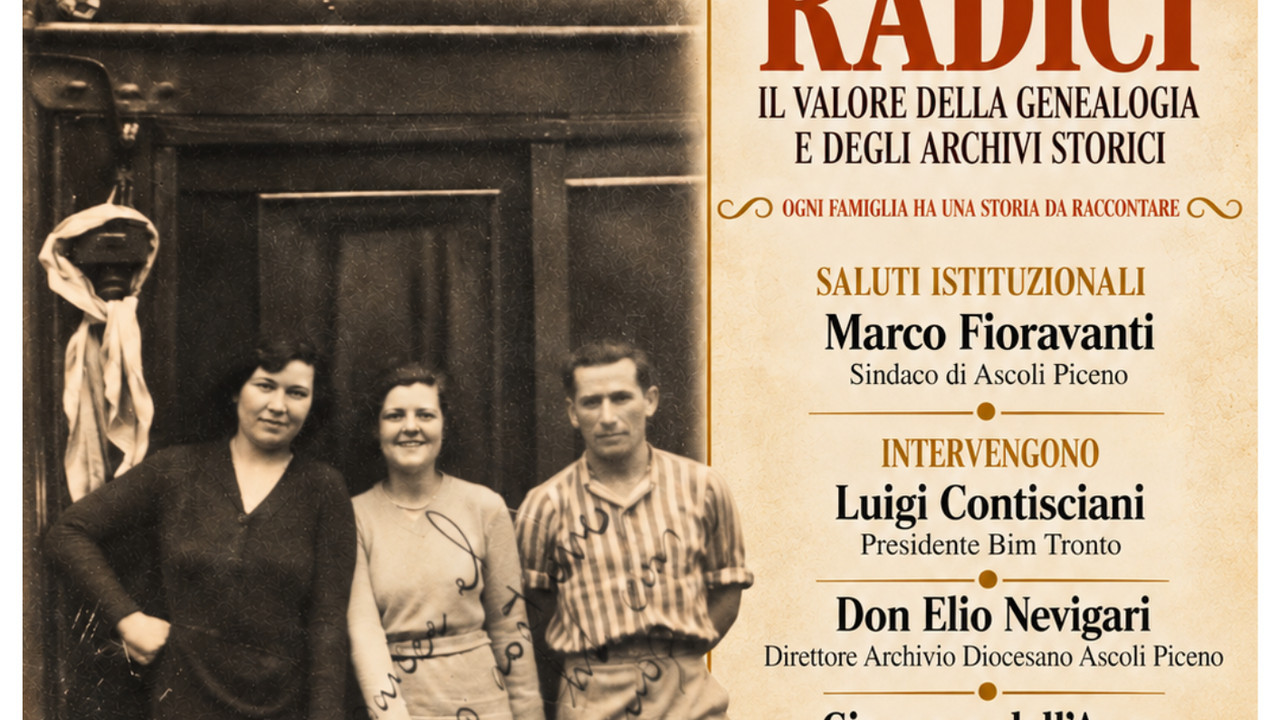 Ad ASCOLI PICENO l’evento ‘CERCANDO RADICI’ su genealogia e turismo Ad ASCOLI PICENO l'evento 'CERCANDO RADICI' su genealogia e turismo