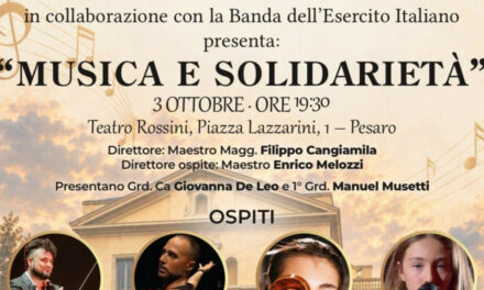 Banda dell’Esercito in concerto a PESARO per ‘Musica e solidarietà’