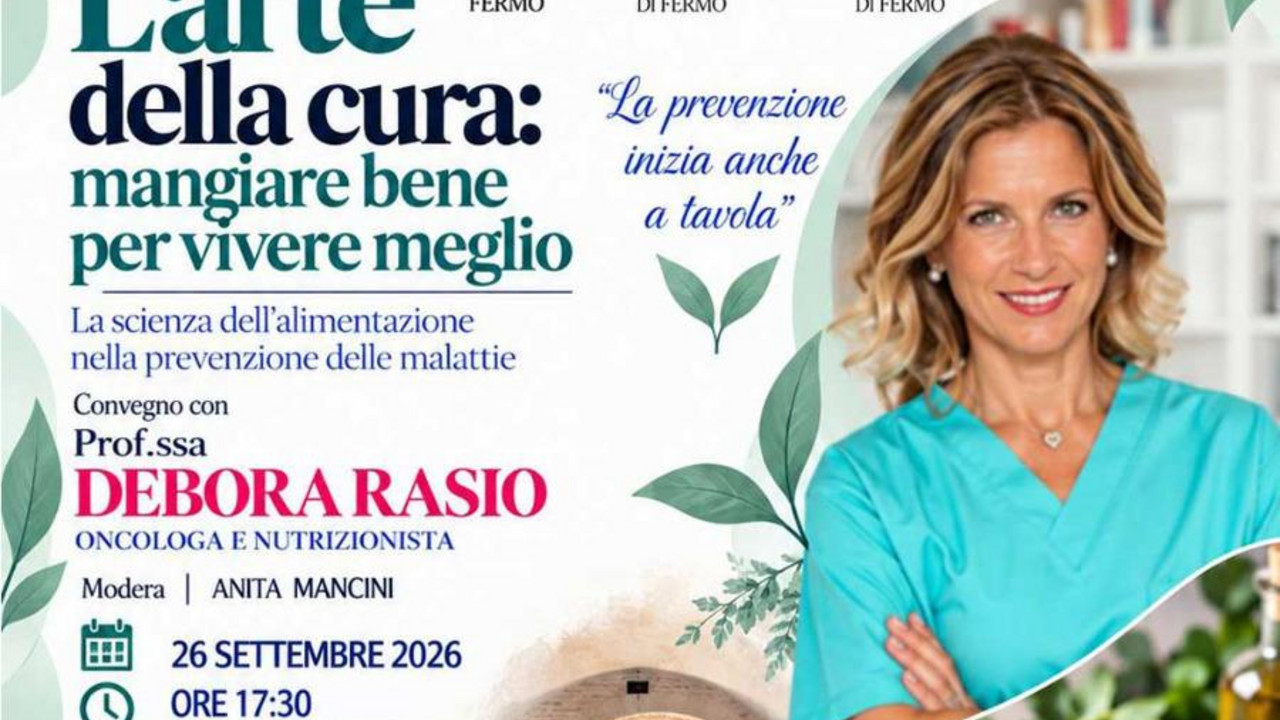 L’arte della cura’ a <strong>FERMO</strong>: <strong>DEBORA RASIO</strong> su alimentazione e salute L’arte della cura' a FERMO: DEBORA RASIO su alimentazione e salute