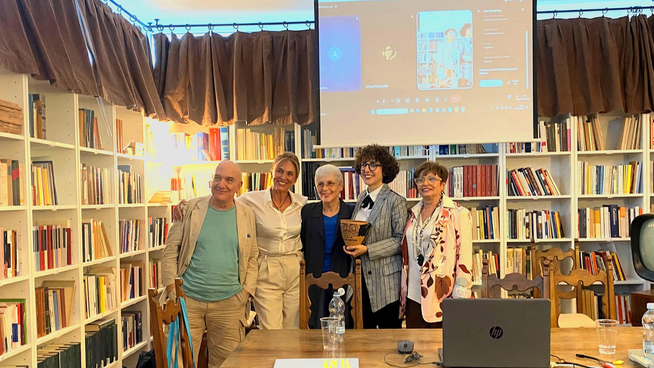 a LUCREZIA ERCOLI il Premio PARMENIDE a CASA SEVERINO di BRESCIA
