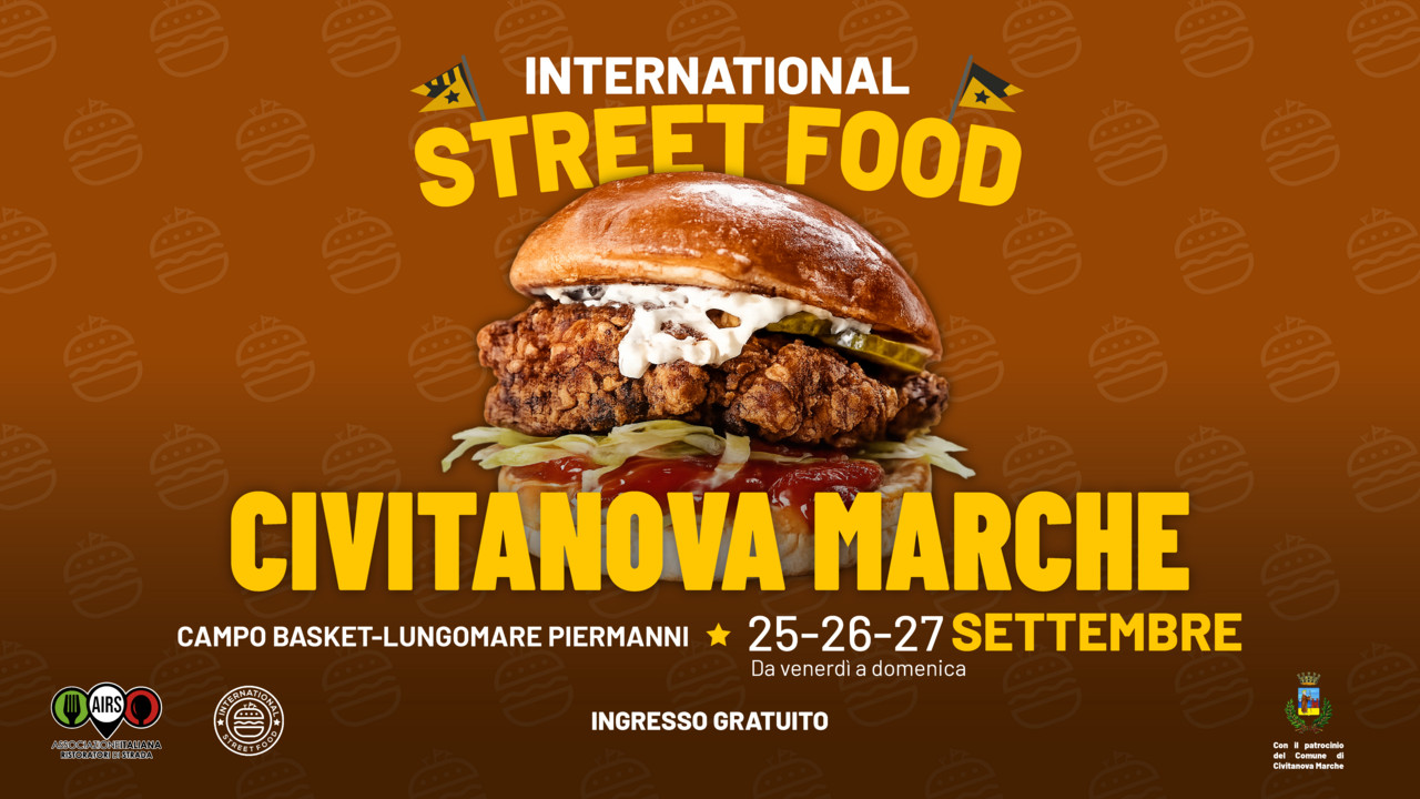 L’International Street Food torna a CIVITANOVA MARCHE fino al 27 SETTEMBRE L'International Street Food torna a CIVITANOVA MARCHE fino al 27 SETTEMBRE