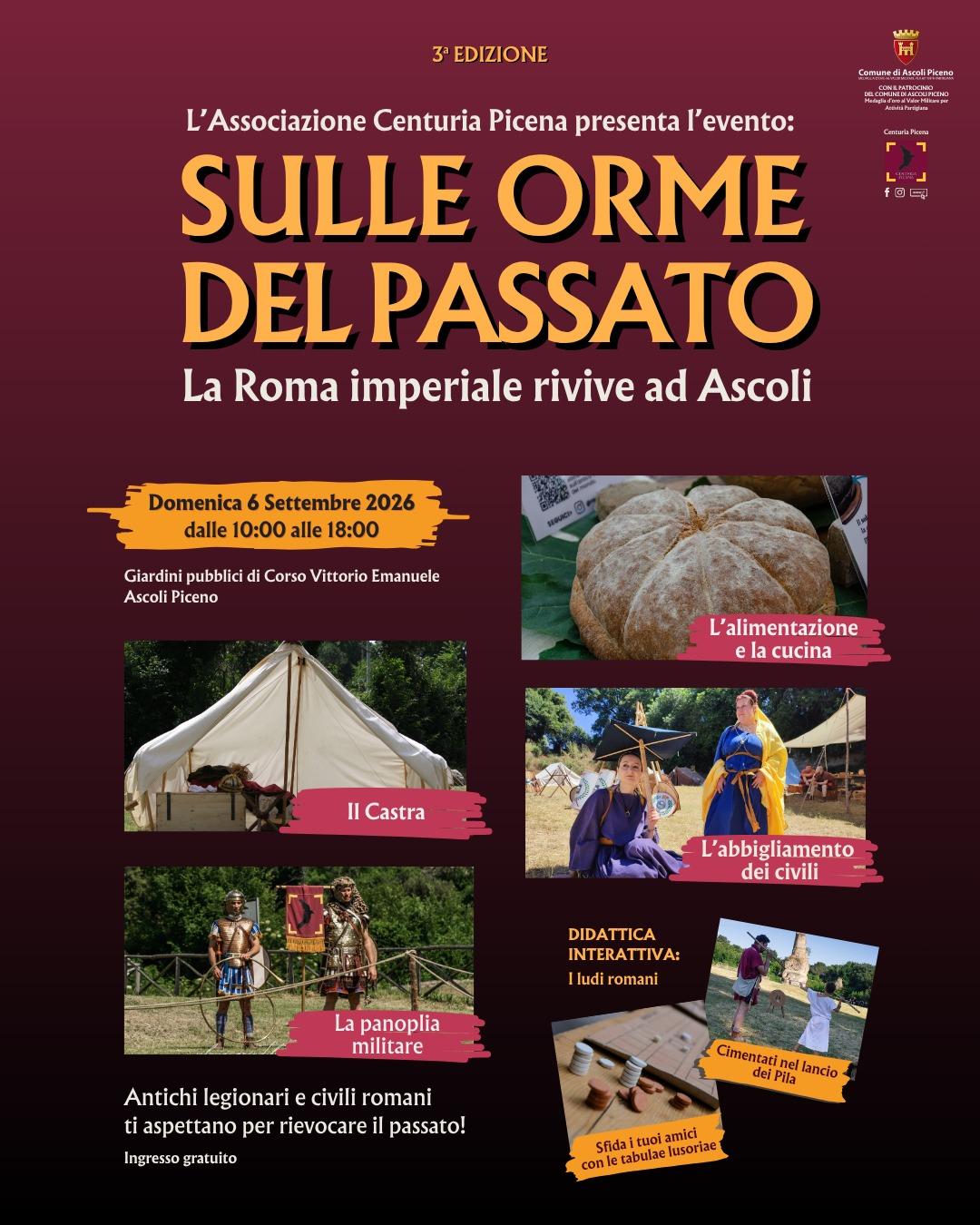 La ROMA IMPERIALE rivive ad ASCOLI con la III EDIZIONE La ROMA IMPERIALE rivive ad ASCOLI con la III EDIZIONE