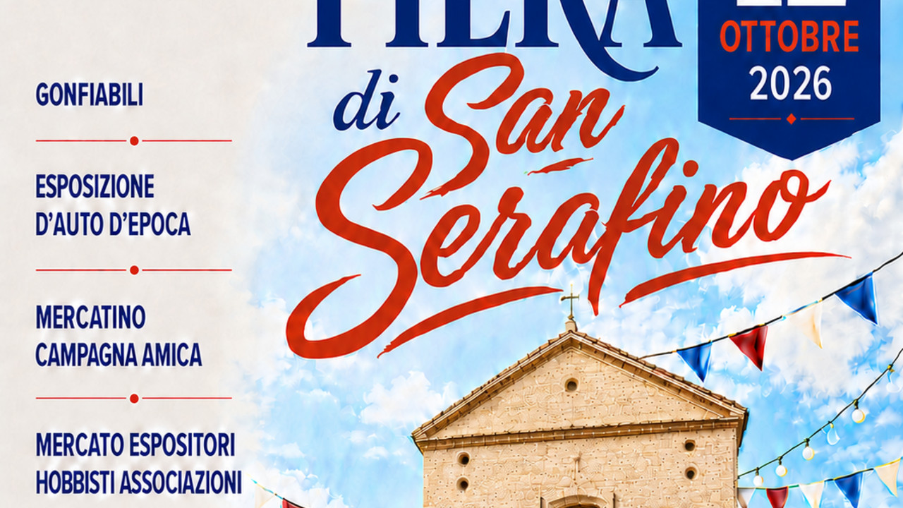 A MONTEGRANARO torna la FIERA DI SAN SERAFINO il 12 OTTOBRE 2026 A MONTEGRANARO torna la FIERA DI SAN SERAFINO il 12 OTTOBRE 2026