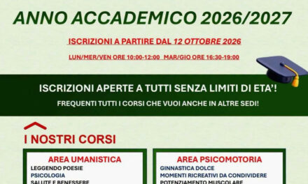 Aperte le iscrizioni per l’UTEAM a CASTELRAIMONDO: un anno ricco di attività