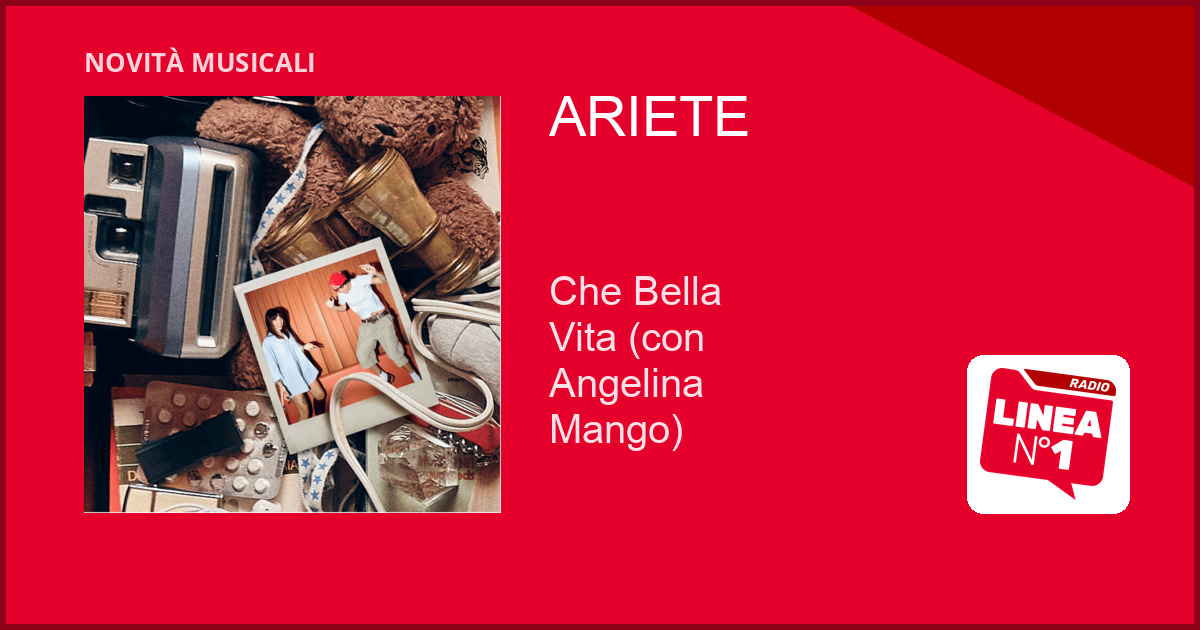 ARIETE e ANGELINA MANGO: ‘Che Bella Vita’ e il CLUB TOUR 2026 ARIETE e ANGELINA MANGO: 'Che Bella Vita' e il CLUB TOUR 2026